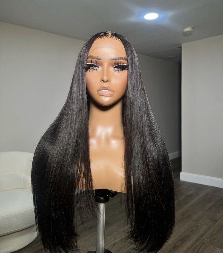 Straight 13*4 HD Frontal Wig 180% Density