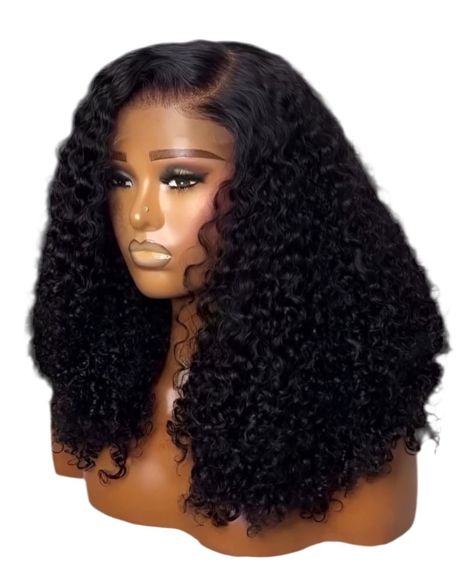 Exotic Curly 13*4 Frontal Wig 180% Density